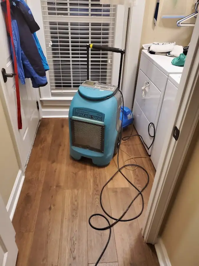 Commercial dehumidifier deployed for Flood Damage Cleanup in Union City